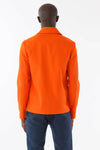 Mens Orange Recycled Mackintosh Jacket back view