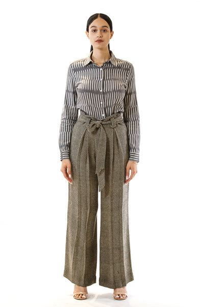 Womens Tie Waisted Pants front view