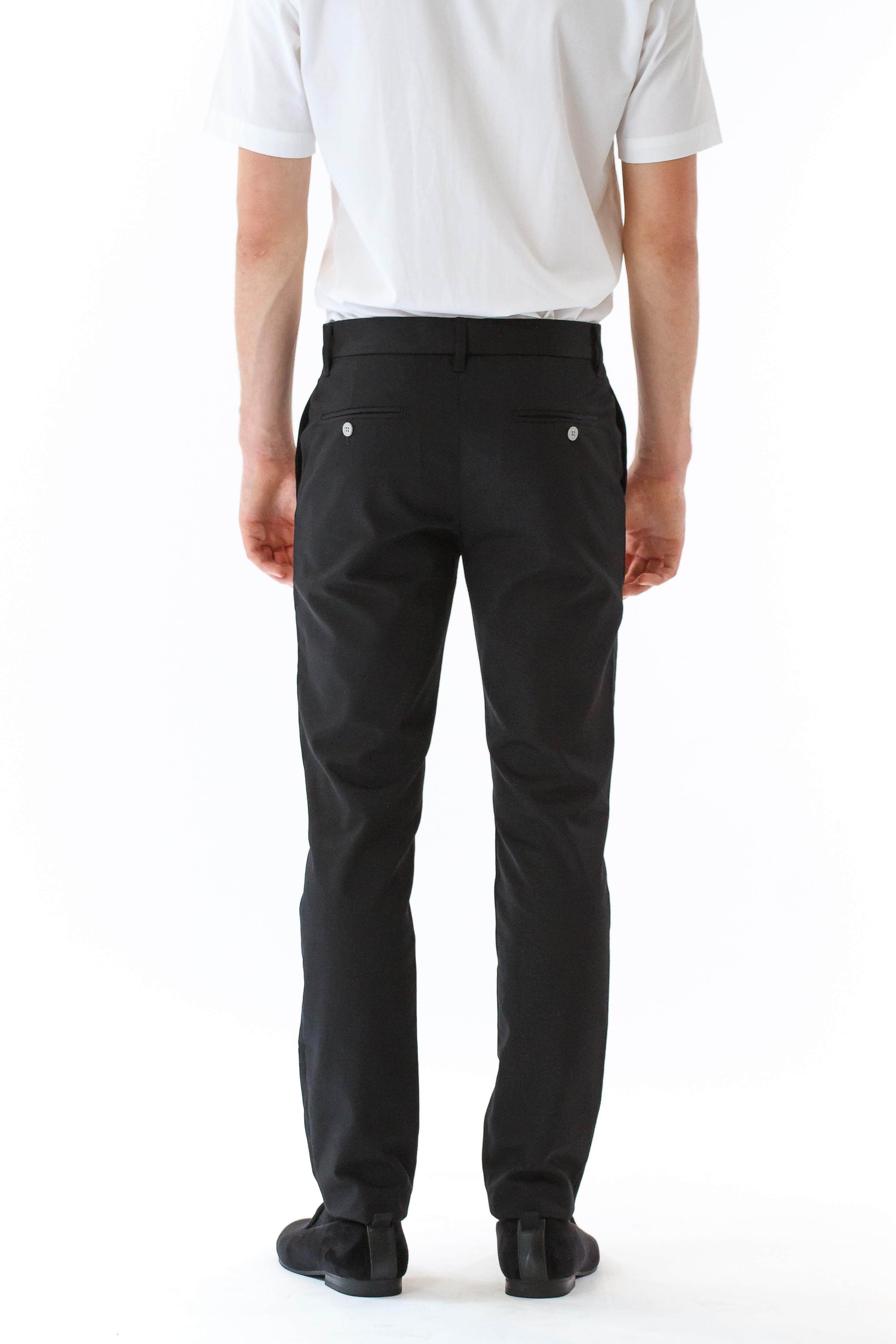 Mens Black Pants back view