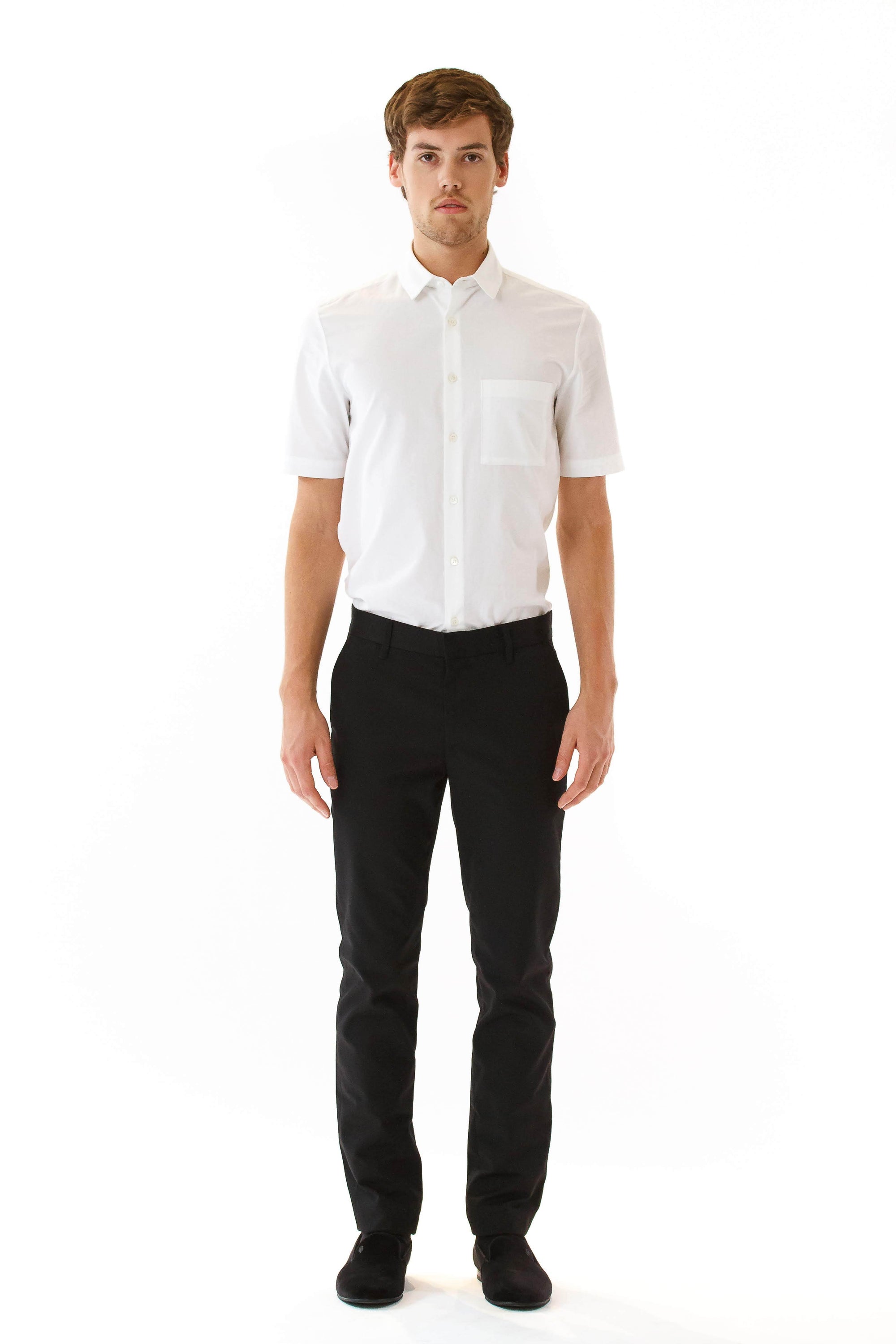 Mens Black Pants front view