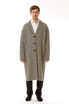 Mens Oversized Long Coat front view