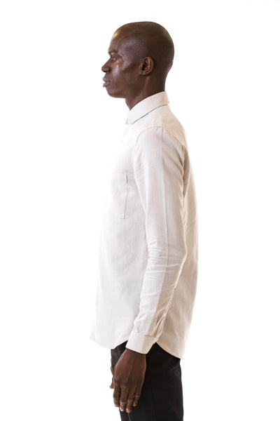 Mens Smoke Hempcel Shirt side view