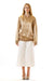 Womens Embroidered Silk Bomber