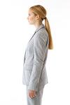 Womens Grey Suit Jacket side view